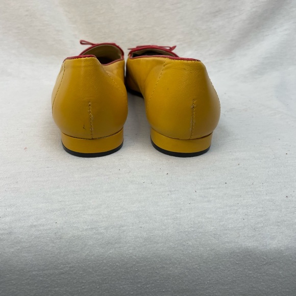 Vintage, yellow and red flat loafer - Picture 4 of 7